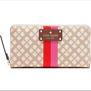 Kate Spade Neda Zip Around Wallet Stucco